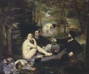 Edouard Manet frukosten i det grona oil on canvas